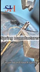 Our electronic touch springs utilize a precision gold plating process, achieving a coating thickness of 0.3μm, effectively reducing contact resistance by 80%. Combining an anti-mistouch structure with microcurrent sensing technology, we deliver a precise and reliable touch experience for high-end devices.#MechanicalEngineering #Spring #IndustrialDesign #Data #Testing #HardwareAccessories #Engineer #Machining #Manufacturing #TechnologyPrecise | Shenzhen Shuanghui Electronic Technology Co., Ltd.