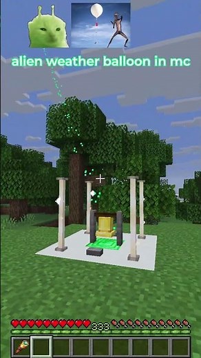 weather balloon aliens in minecraft 🎈👽