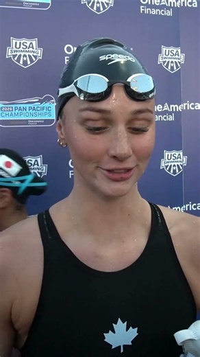 Summer McIntosh Recaps Her 2026 Pan Pacific Championship Meet Performance