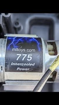 24 volt 775 motor power wheels dune racer upgrade kit installed.