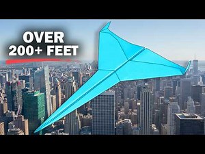 Easiest Paper Airplane That Flies Far! WORLD RECORD Distance Paper Glider