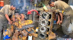Rebuilding CAT 950B Wheel Loader Full Engine | Mechanical Skills