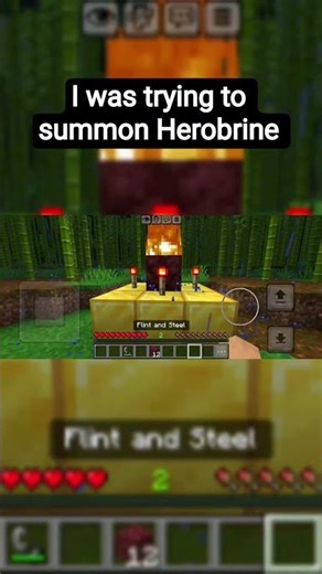 Herobrine was trying to summon notch #viral #shorts #phonkmusic