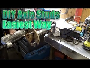 EASIEST WAY TO REMOVE AND INSTALL AXLE STUDS DIY