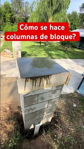 How do you make block columns? #construction #satisfying