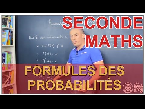 Probability Formulas - Second Year Maths - Les Bons Profs
