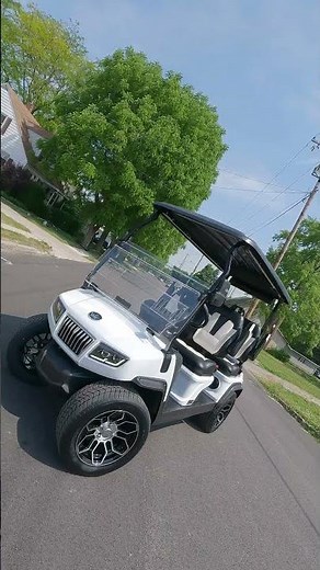 All New 2023 Evolution White D5 😍 #shorts #golfcart #golf #lithium #lithiumion #evolution #bacarts