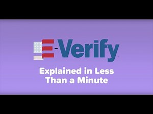 E-verify Explained in Less Than a Minute