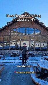 Best ski mountain in Upstate NY 👇⛷️ Did you know Whiteface Mountain, known for the most vertical drop east of the Rockies, also has beginner terrain? 🌨⛰️ Bears Den lodge has rentals, lessons, and friendly runs for folks of ANY skill level. Whether you've never skied before in your life, or it's only your second season on the slopes, there is a place for you at Whiteface. Start off on the carpet loaded Falcon Flyer lift and explore the green runs at Bears Den before you work up to steeper slope