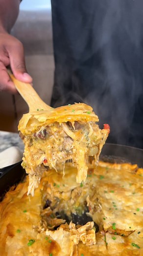 Cajun Chicken and Sausage Pot Pie Recipe
