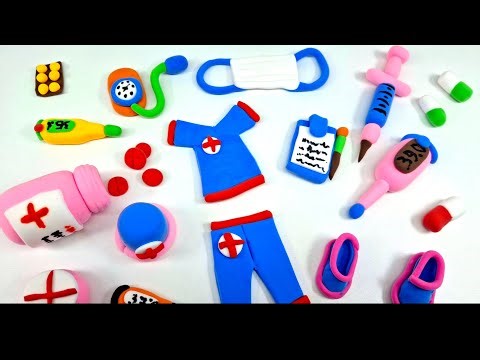 DIY DOCTOR KIT! 🌡️💉 Making Hospital Toys with Modeling Clay