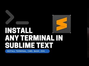 Learn how to install terminal in sublime text - INSTALL ANY TERMINAL IN SUBLIME TEXT