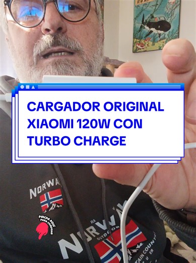 Cargador Original Xiaomi 120W con Turbo Charge