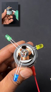 2.2M views · 10K reactions | Diy DC Motor Project • Dc Motor & Led Experiment #shorts #dcmotor #led #science #experiment #technology | Creative SM | Facebook