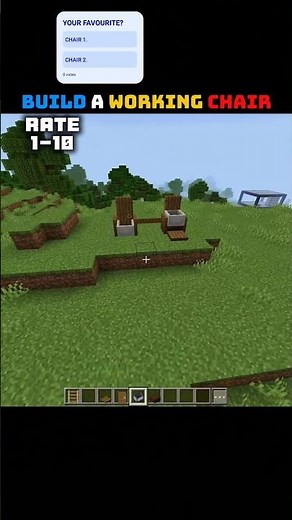 🪑 BUILD A WORKING CHAIR in Minecraft! ⭐