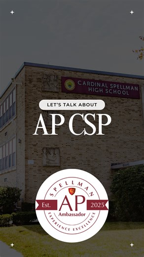 AP at Spellman on Instagram: "Let's talk about AP Computer Science Principles at Spellman from Jonathan! Learn more about AP CSP in our Program of Studies!"