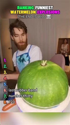 Table funniest watermelon explosions #watermelon #challenge #funny #shorts #ranking #fyp