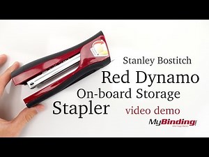 Stanley Bostitch Red Dynamo On Board Storage Stapler