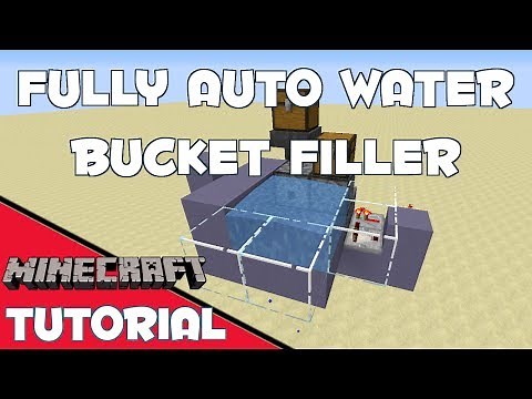 Automatic Water Bucket Filler - Minecraft Tutorial