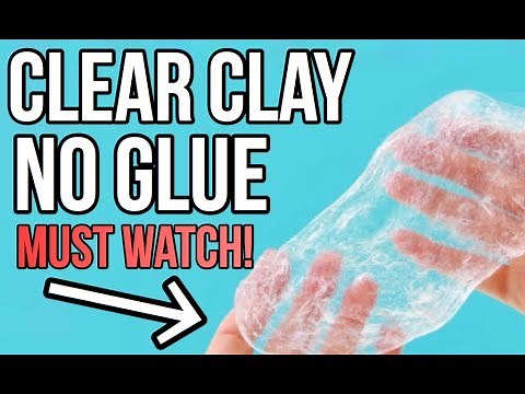 How To Make CLEAR CLAY (NO GLUE)! MUST WATCH!!