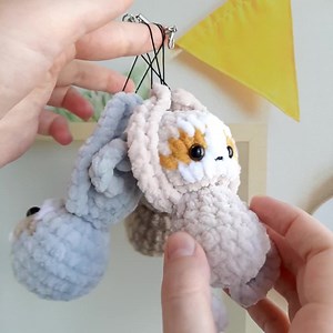 Crochet PATTERN Sloth Keychain, Amigurumi Tutorial PDF in English, Dog Crochet Pattern PDF Christmas Gift Baby Shower - Etsy