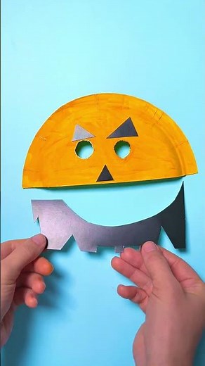🎭 Did You Know You Can Do THIS with Plates? DIY Halloween Masks!