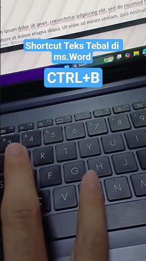 bold text shortcut in ms word