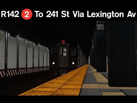 OpenBVE R142 (2) To 241st Street Via Lexington Avenue Express (2018 Announcements)