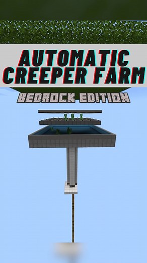 IceCoffey (@icecoffeyofficial) - Minecraft Automatic Creeper/Gunpowder Farm Tutorial for 1.18.2 Bedrock Edition