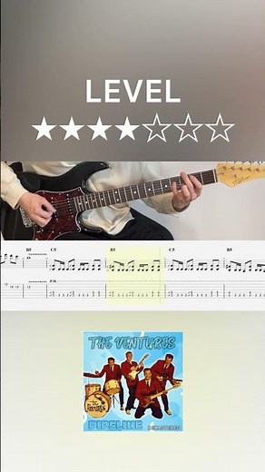 The Ventures - Pipeline (guitar cover with tabs & chords)