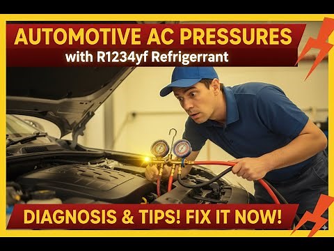 Automotive AC Pressures with R1234yf Refrigerant – Diagnosis & Tips!