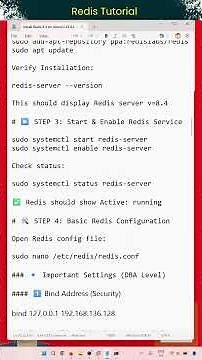 Install Redis 8.4 on Ubuntu 24.04 | Auth, Tuning & Remote Access 🚀 #redis #ubuntu #database #dba #db