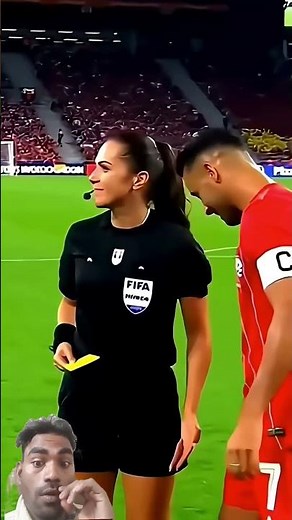 when they female referee kiss moment #youtubeshorts #football #soccer #shortsfeed