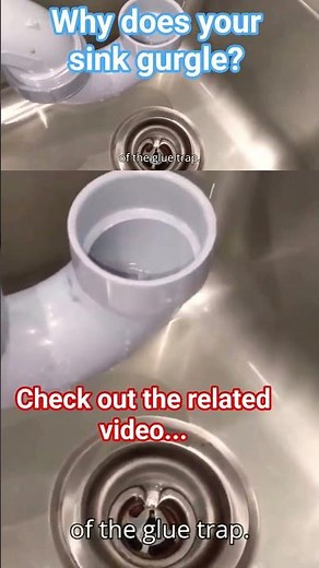 Fix the gurgling sound in your sink with this easy trick #shorts #plumbing