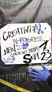 Creativity in progress.🤯 BIG things happening at #BlueManBOS...stay tuned for more. | Blue Man Group