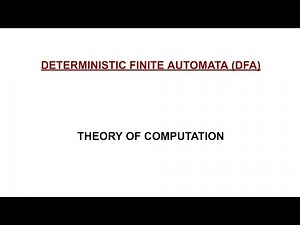 3. Deterministic finite Automata ( DFA)