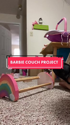 #barbie #couch #barbiecouch #satisfying #diy #sewing #toddlertiktok #toddlersoftiktok #fyp #toys #ProveWhatsPossible
