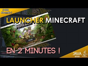 LAUNCHER MINECRAFT EN 2 MINUTES SANS LIGNE DE CODE - Cadeau des 5000 abonnés (MCP ONLY)