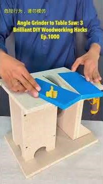 Celebrating 1000 Episodes! Transform your angle grinder and drill into powerful woodworking to