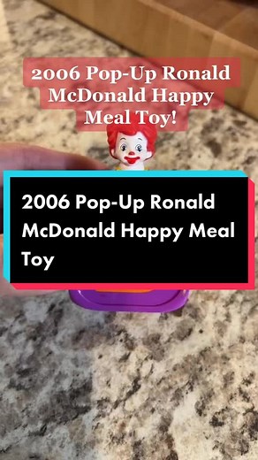 2006 Pop-Up Ronald McDonald Happy Meal Toy