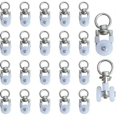 20 Pieces Metal Pulley Wheel, Curtain Pulley, Sliding Curtain Hooks, Curtain Rail Pulley - Walmart.ca