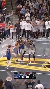 Warriors & Spurs in a HEATED 4th quarter—GSW rally behind Steph Curry’s 49 PTS for the W! 🏀👽🔐🌊👨🏽‍🍳..