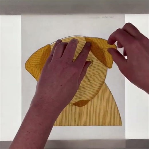 How to assemble the Labrador Retriever block from the More Playful Puppies applique pattern