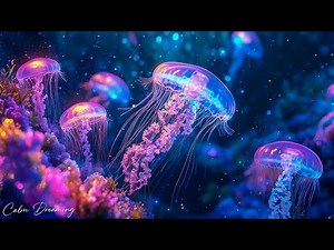 Calming Jellyfish Aquarium ~ Meditation Music for Sleep & Sleeping, Stress Relief & Massage #12