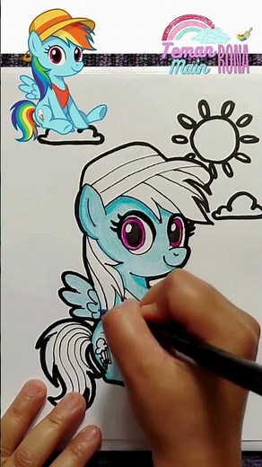 How to Draw Rainbow Dash! #rainbowdash #howtodraw #mlp