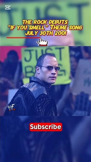 The Rock Debuts "If You Smell" theme song July 30th 2001 #therock #viral #youtube #wwefan #shorts