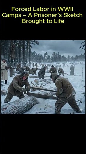 Forced Labor in WWII Camps – A Prisoner’s Sketch Brought to Life