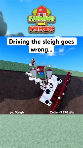 Driving the rarest vehicle in Farming and Friends goes wrong #farming #roblox #faf