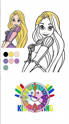 TANGLED PAINTING | EASY RAPUNZEL DRAWING