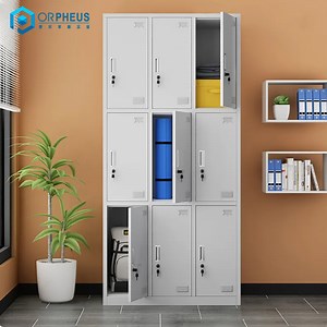 [Hot Item] Nine-Door Locker for Factory Employees Changing Shoes Storage Locker Worker Personal Things 9 Cabinets